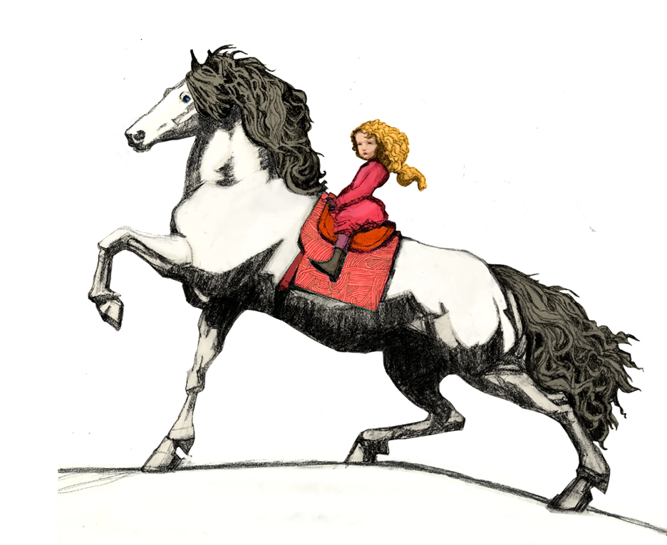 Red rider horse pony